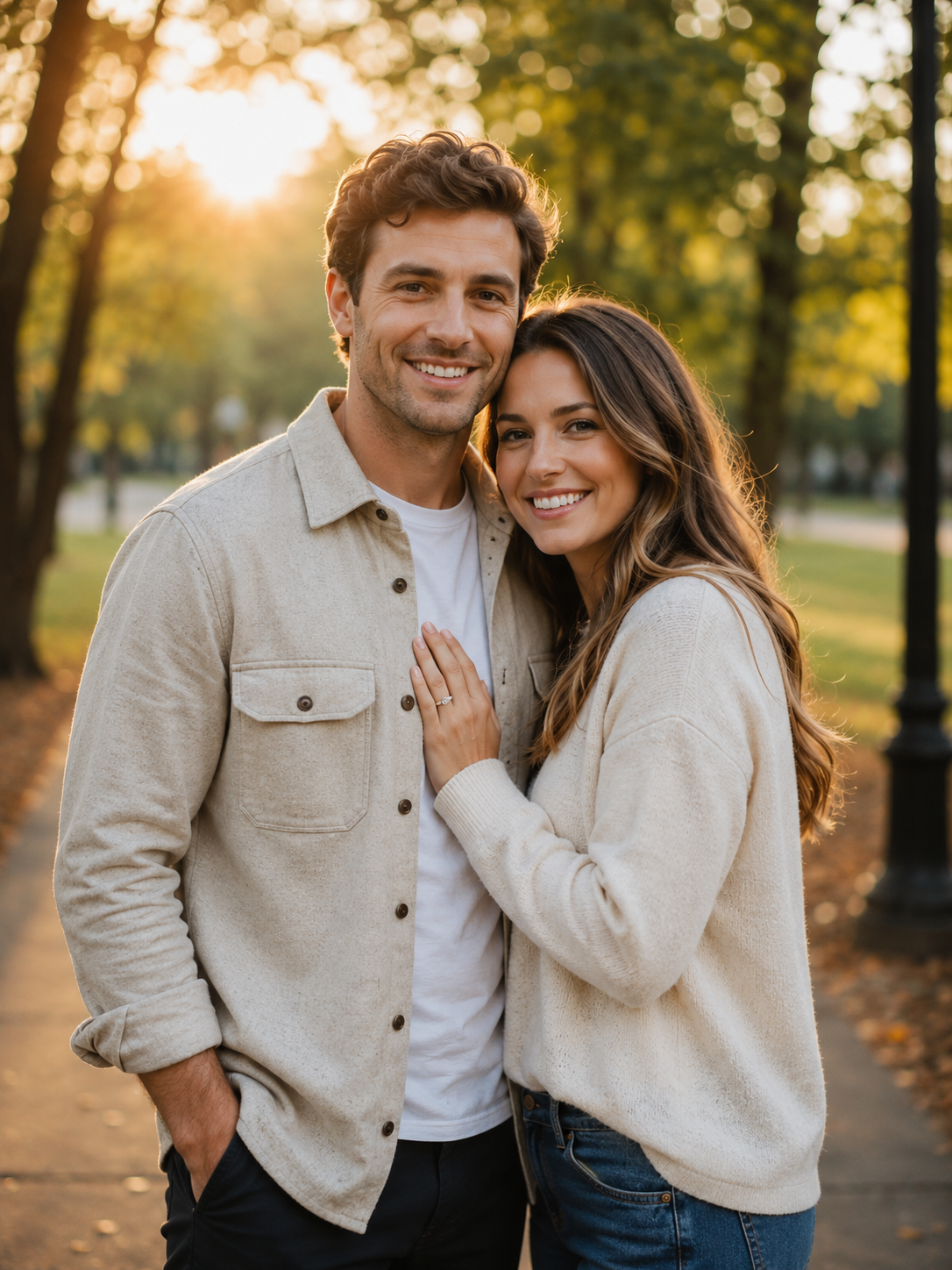 Prompt-Vorschau für Golden Hour Couple Portrait