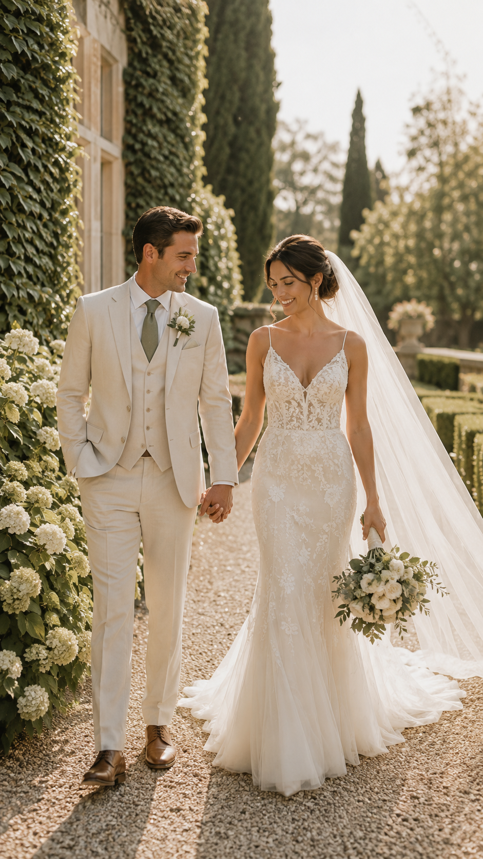 Prompt-Vorschau für Wedding Editorial Couple Shot