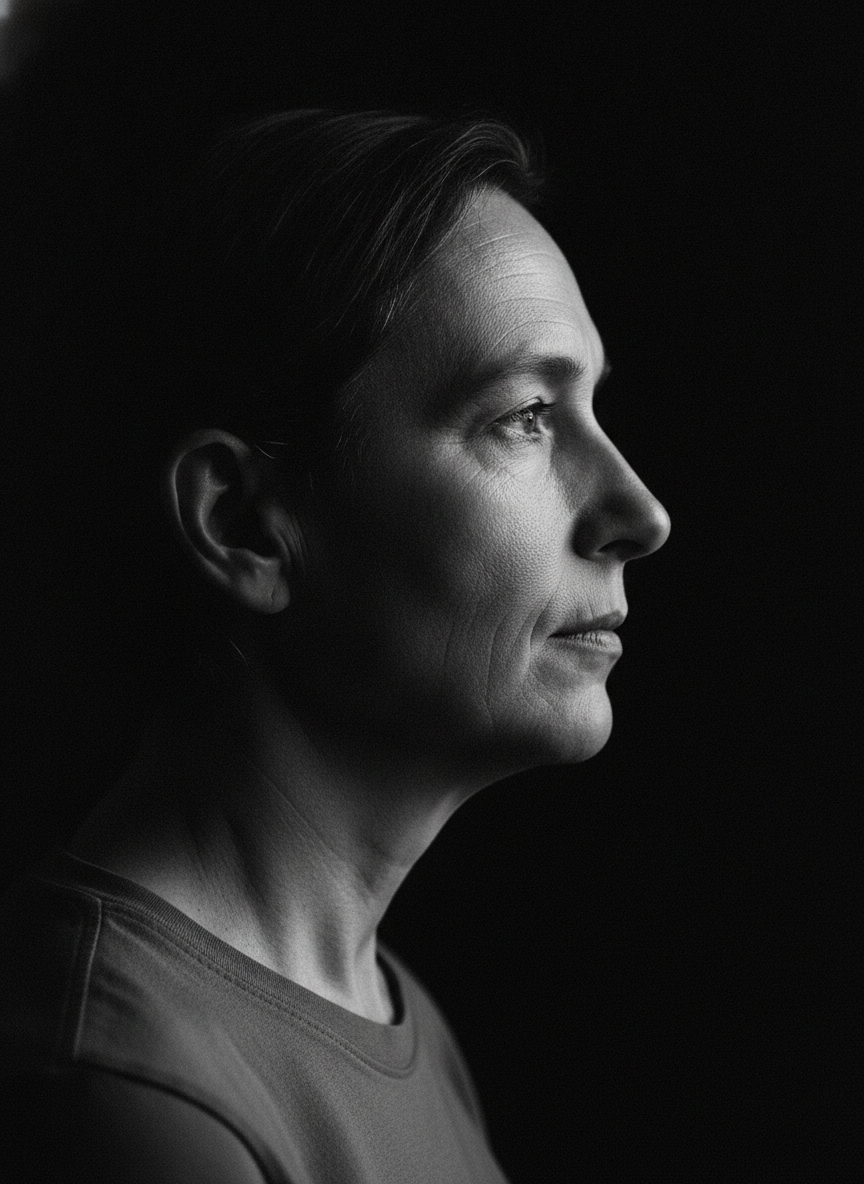 Prompt-Vorschau für Black-and-White Profile Portrait