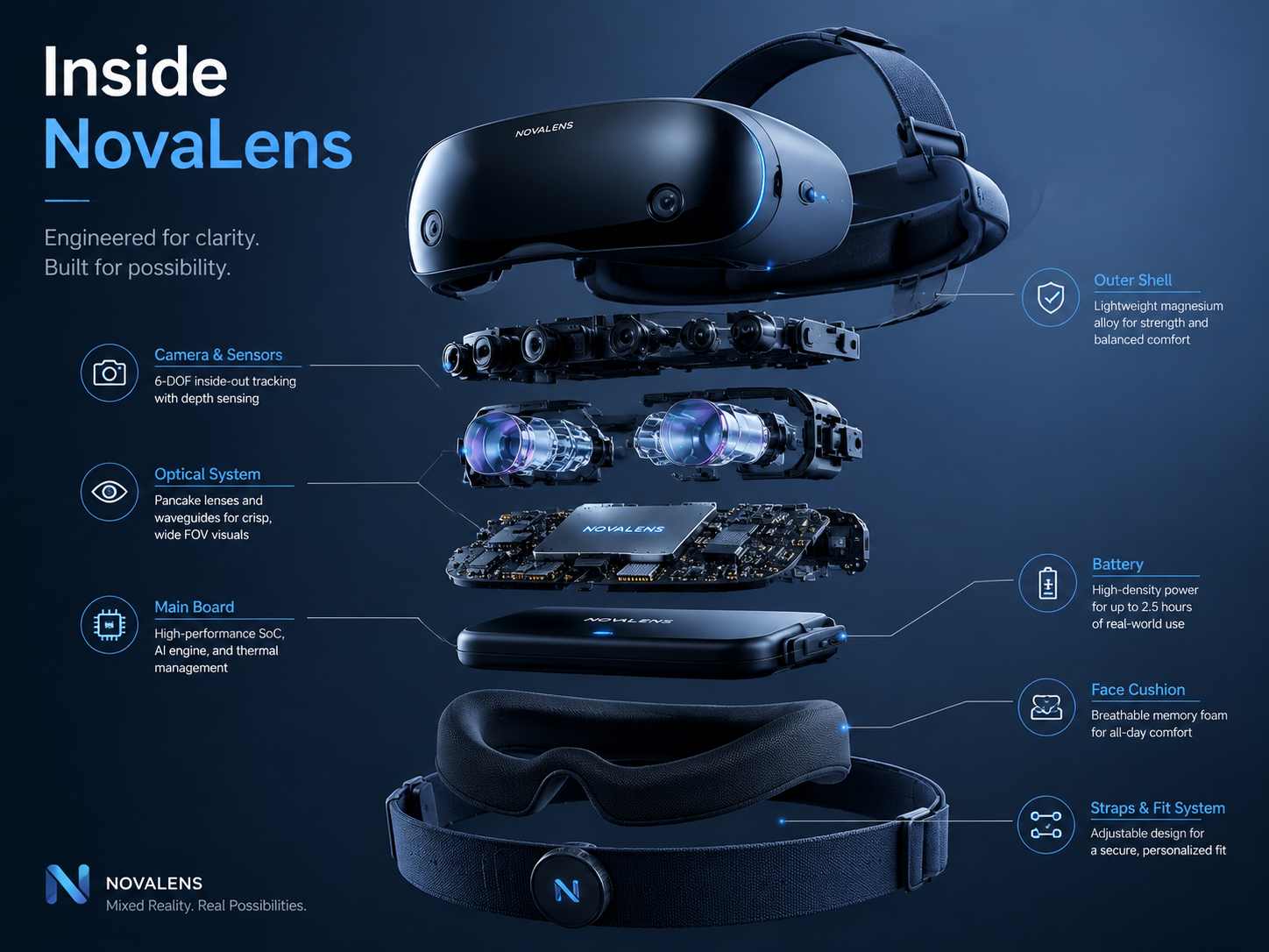 Exploded Tech Product Poster prompt preview