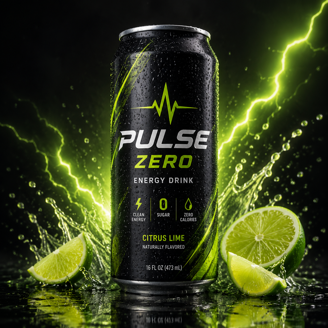 Neon Energy Drink Product Shot prompt preview